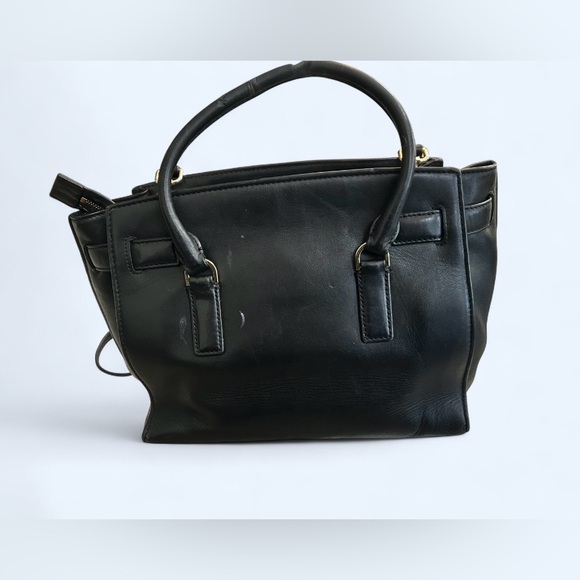 Michael Kors Hamilton Leather Satchel – Black | Strap Included - Picture 3 of 9